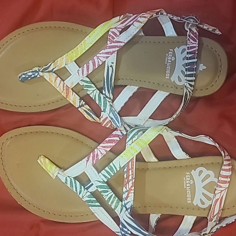 Fergalicious Women's Colorful Strappy Sandals
